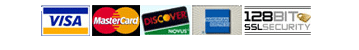 Accepted credit cards