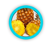 Bromelain &mdash; fresh pineapple, whole and halved
