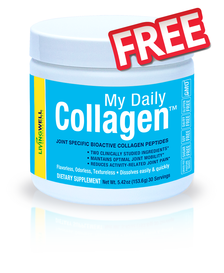 Jar of My Daily Collagen with the label Free